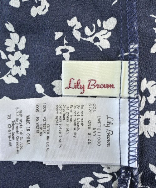 LILY BROWN（リリーブラウン）ブラウス 紺 サイズ:ONE レディース/2200671757069