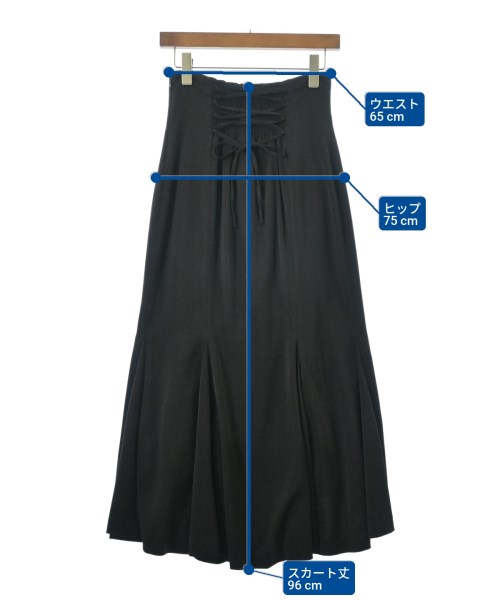 LILY BROWN（リリーブラウン）ロング・マキシ丈スカート 黒 サイズ:1(M位) レディース/2200667245099