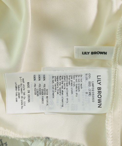 LILY BROWN（リリーブラウン）ワンピース 白 サイズ:0(S位) レディース/2200724016167
