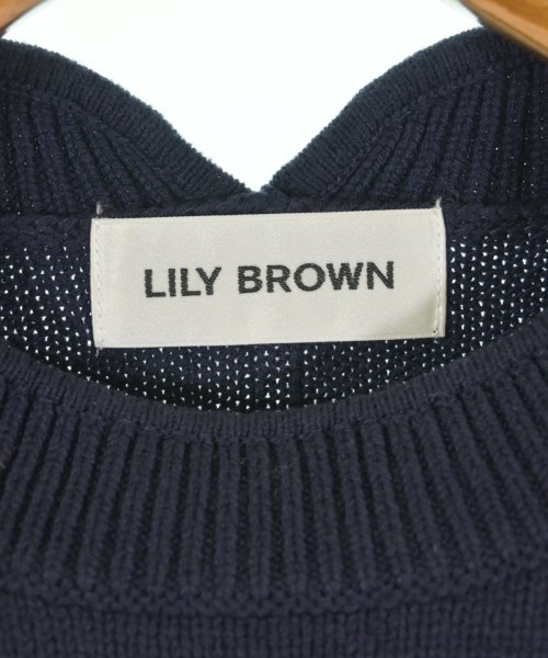 LILY BROWN（リリーブラウン）ニット・セーター 紺 サイズ:ONE レディース/2200724306039