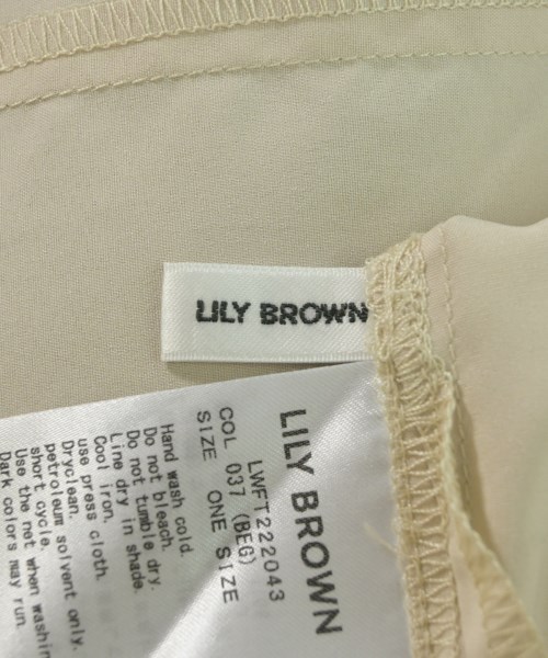 LILY BROWN（リリーブラウン）ブラウス ベージュ サイズ:ONE レディース/2200736326049