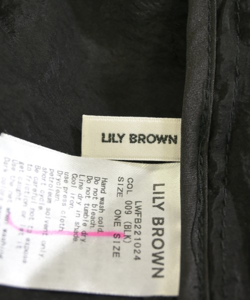 LILY BROWN（リリーブラウン）ブラウス 黒 サイズ:F レディース/2200723371199