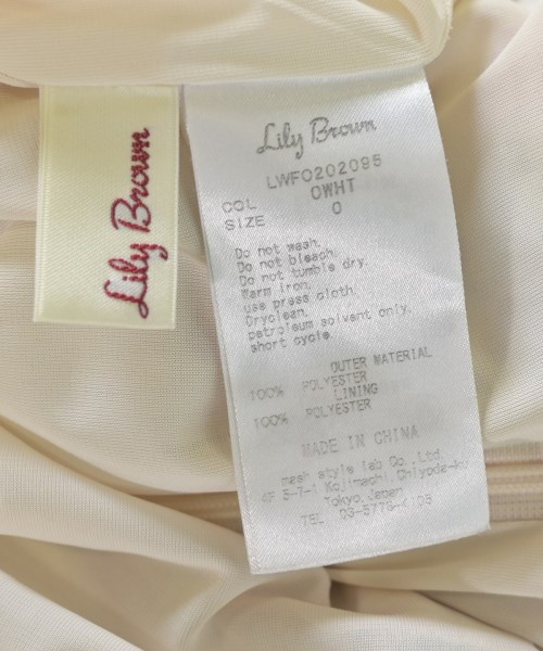 LILY BROWN（リリーブラウン）ワンピース 白 サイズ:0(S位) レディース/2200685314050