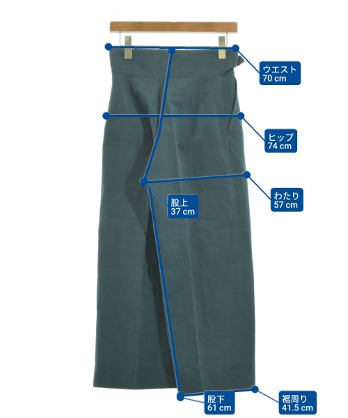 Liesse（リエス）スラックス 緑 サイズ:3(L位) レディース/2200621316056