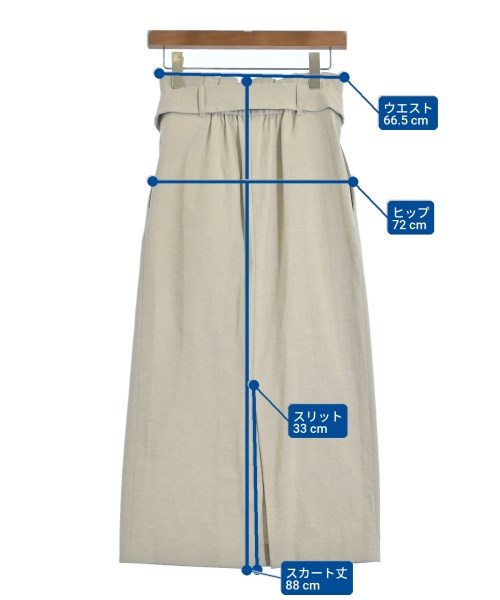 Liesse（リエス）ロング・マキシ丈スカート ベージュ サイズ:2(M位) レディース/2200642869029