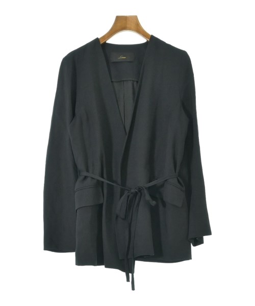 Liesse(リエス)ノーカラージャケット 黒 サイズ:4(XL位)/2200672705113