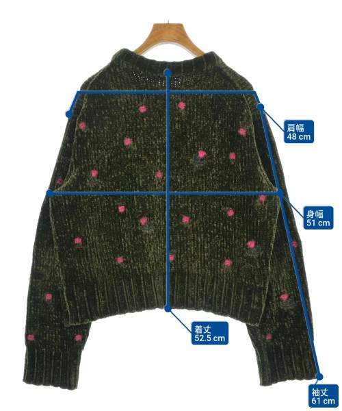 I am I（アイアムアイ）ニット・セーター 緑 サイズ:F レディース/2200619704018