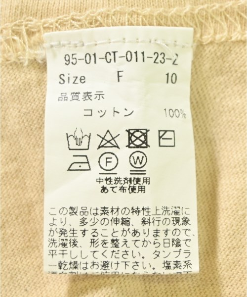 I am I（アイアムアイ）Tシャツ・カットソー ベージュ サイズ:F レディース/2200707758015