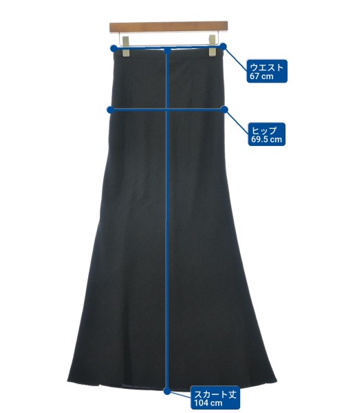 PHEENY（フィーニー）ひざ丈スカート 黒 サイズ:2(M位) レディース/2200659030115