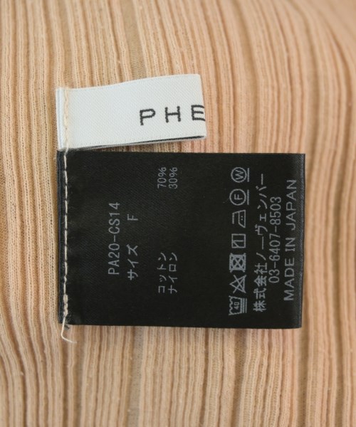 PHEENY（フィーニー）Tシャツ・カットソー ピンク サイズ:F レディース/2200708396117