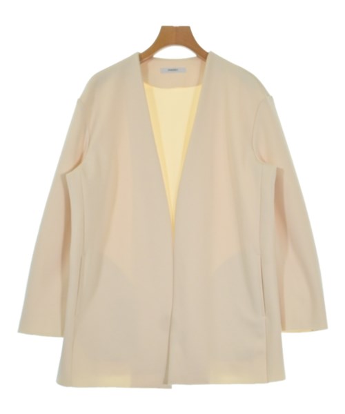 PHEENY(フィーニー)ノーカラージャケット 白 サイズ:F/2200650943018