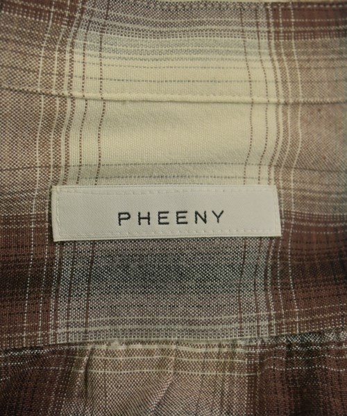 PHEENY（フィーニー）カジュアルシャツ 茶 サイズ:F レディース/2200726702068