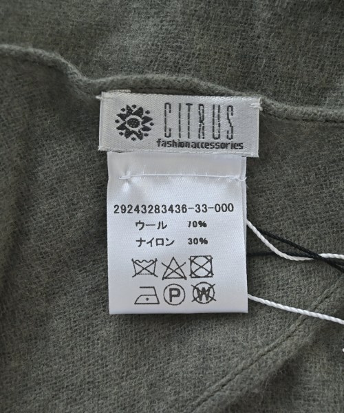 CITRUS（シトラス）ストール カーキ サイズ:F レディース/2200703951410