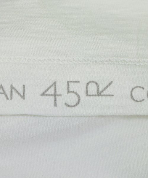 45R（フォーティーファイブアール）Tシャツ・カットソー 白 サイズ:2(M位) レディース/2200639566160