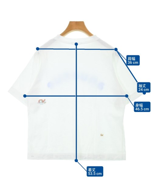 45R（フォーティーファイブアール）Tシャツ・カットソー 白 サイズ:2(M位) レディース/2200639566184