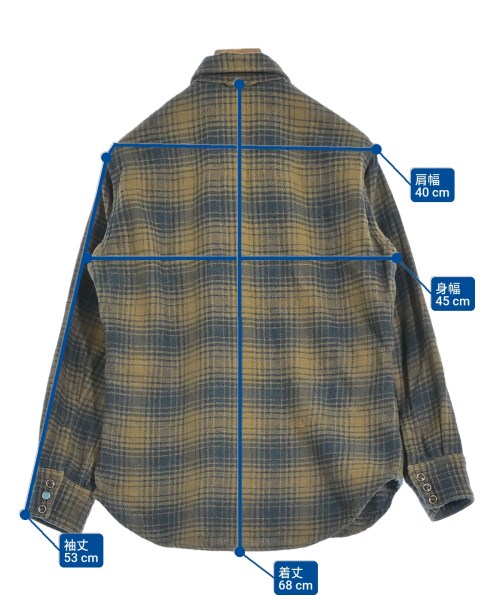 45R（フォーティーファイブアール）カジュアルシャツ 茶 サイズ:2(M位) レディース/2200639574059