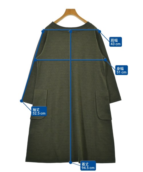 45R（フォーティーファイブアール）ワンピース 緑 サイズ:0(F) レディース/2200629401020