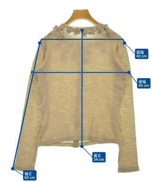 45R（フォーティーファイブアール）カーディガン ベージュ サイズ:3(L位) レディース/2200629401082