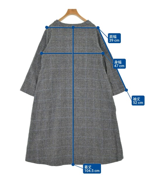 45R（フォーティーファイブアール）ワンピース グレー サイズ:0(XS位) レディース/2200640949013