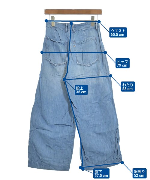 45R（フォーティーファイブアール）デニムパンツ 青 サイズ:1(S位) レディース/2200642866080