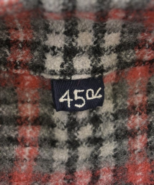 45R（フォーティーファイブアール）ブラウス 赤 サイズ:0(F) レディース/2200620929042