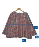 45R（フォーティーファイブアール）ブラウス 赤 サイズ:0(F) レディース/2200620929042