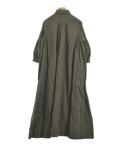 45R（フォーティーファイブアール）シャツワンピース カーキ サイズ:0(F) レディース/2200617886174