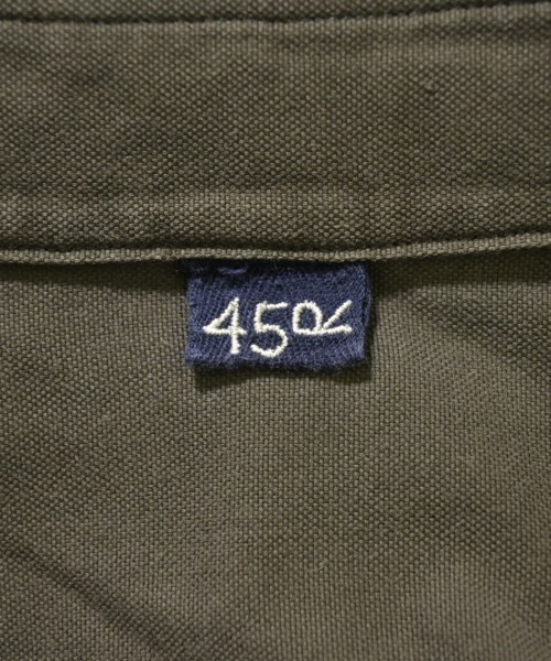 45R（フォーティーファイブアール）シャツワンピース カーキ サイズ:0(F) レディース/2200617886174