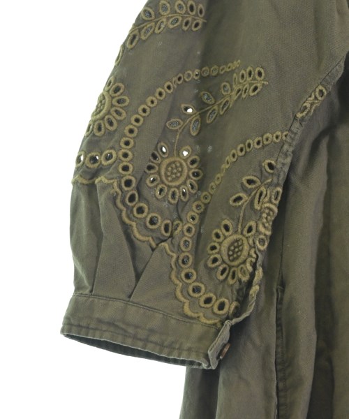 45R（フォーティーファイブアール）シャツワンピース カーキ サイズ:0(F) レディース/2200617886174