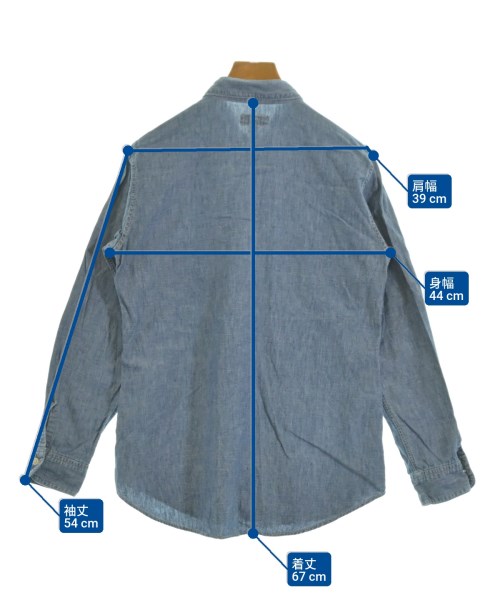 45R（フォーティーファイブアール）カジュアルシャツ 紺 サイズ:3(L位) レディース/2200627748035