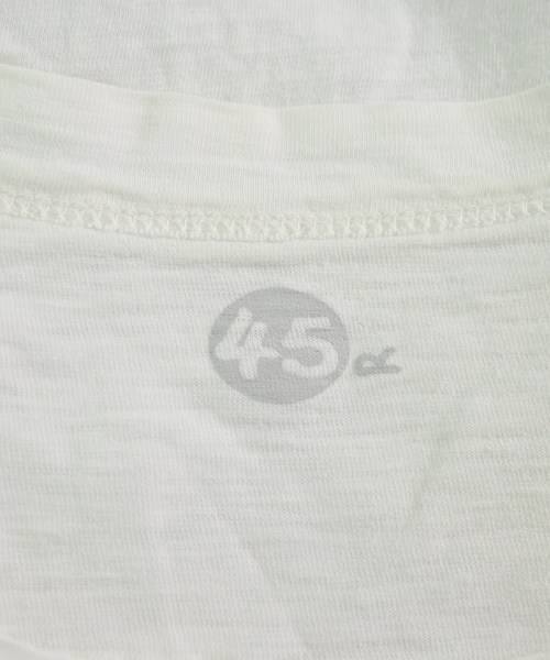 45R（フォーティーファイブアール）Tシャツ・カットソー 白 サイズ:1(S位) レディース/2200615368122