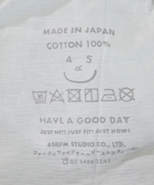 45R（フォーティーファイブアール）Tシャツ・カットソー 白 サイズ:F レディース/2200616910054
