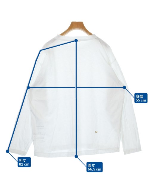 45R（フォーティーファイブアール）Tシャツ・カットソー 白 サイズ:F レディース/2200616910054