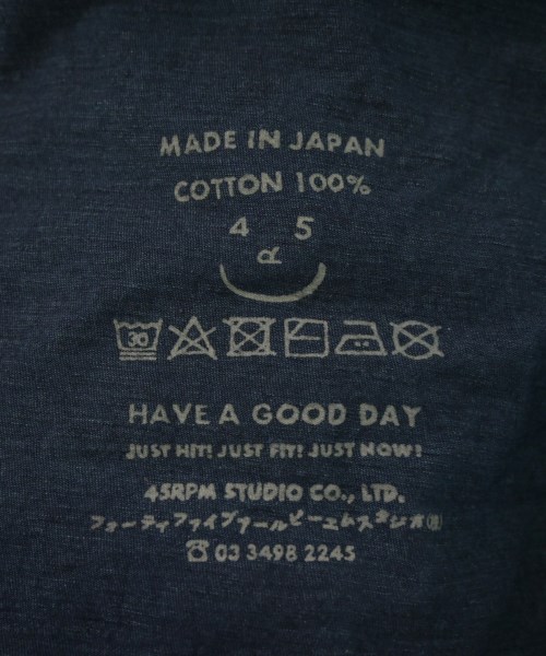 45R（フォーティーファイブアール）Tシャツ・カットソー 紺 サイズ:0(F) レディース/2200629986275