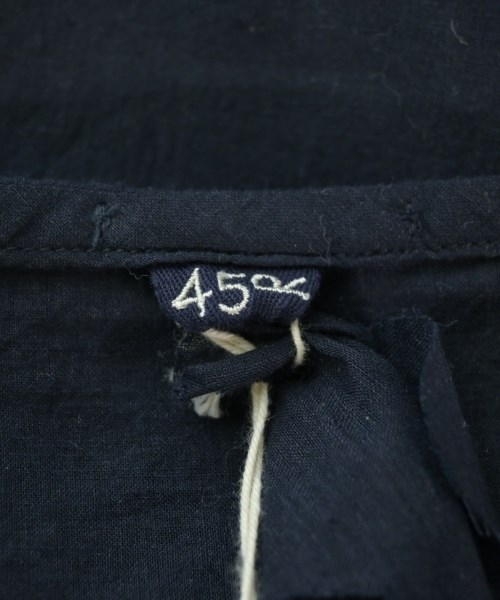 45R（フォーティーファイブアール）カジュアルシャツ 紺 サイズ:0(F) レディース/2200629986312