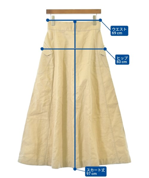 45R（フォーティーファイブアール）ロング・マキシ丈スカート ベージュ サイズ:-(M位) レディース/2200624395034