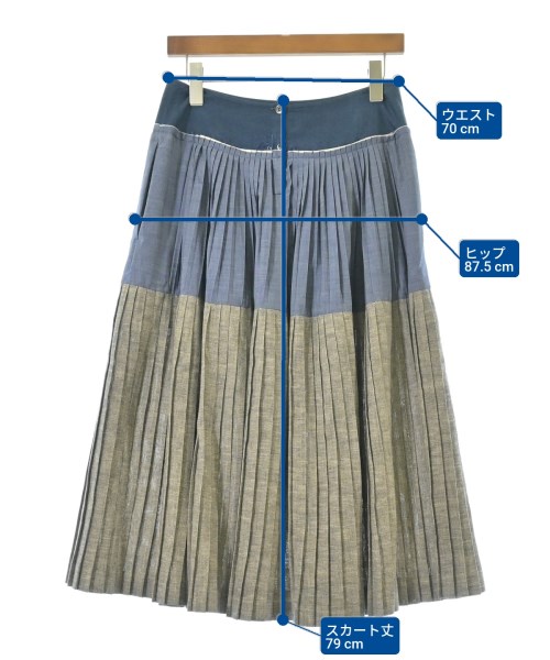 45R（フォーティーファイブアール）ロング・マキシ丈スカート 紺 サイズ:2(M位) レディース/2200624395041