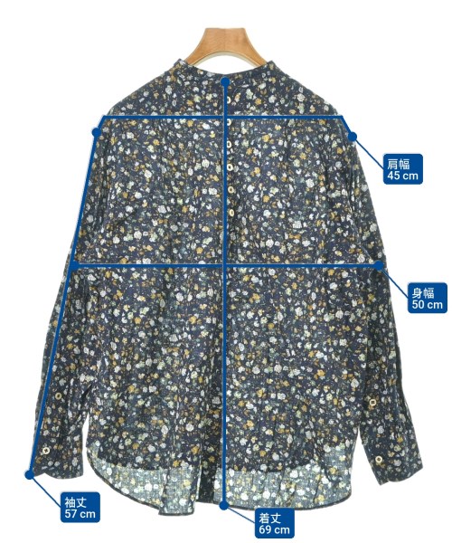 45R（フォーティーファイブアール）カジュアルシャツ 紺 サイズ:F レディース/2200631318170