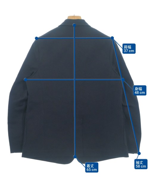 45R（フォーティーファイブアール）テーラードジャケット 紺 サイズ:2(M位) レディース/2200631318187