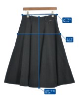 45R（フォーティーファイブアール）ひざ丈スカート グレー サイズ:-(M位) レディース/2200631318194