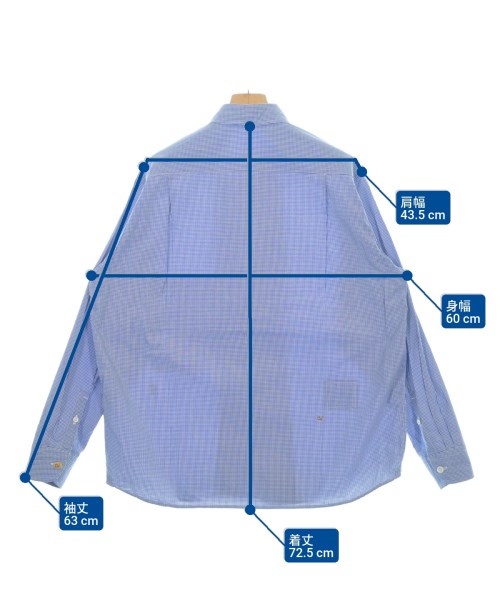 45R（フォーティーファイブアール）カジュアルシャツ 青 サイズ:3(L位) レディース/2200631318286