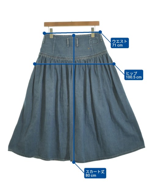 45R（フォーティーファイブアール）ロング・マキシ丈スカート 紺 サイズ:F レディース/2200631324027