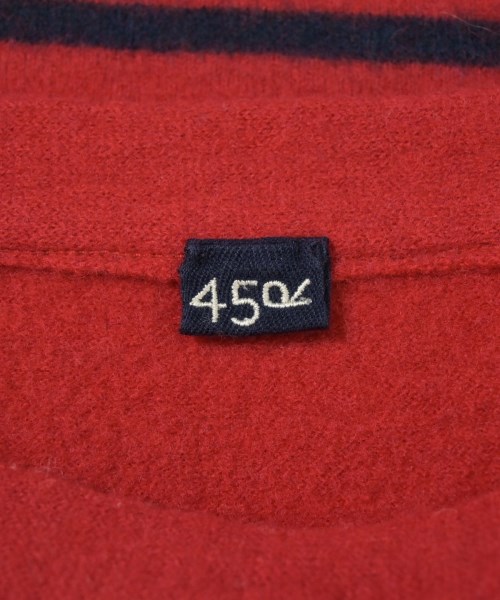 45R（フォーティーファイブアール）ニット・セーター 赤 サイズ:0(F) レディース/2200631587057