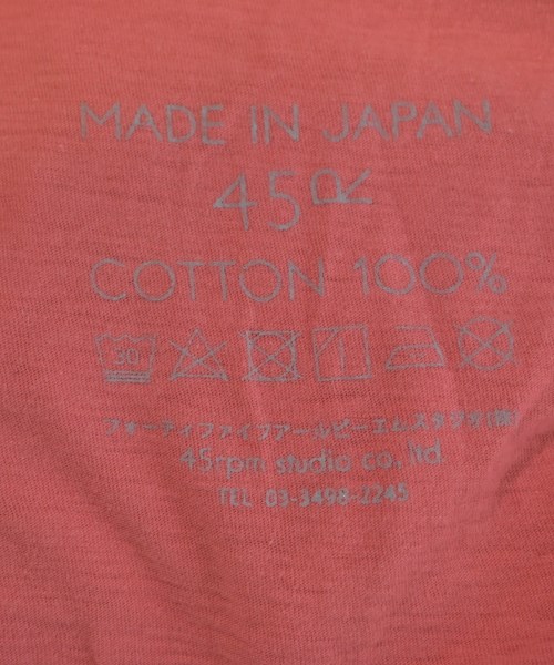 45R（フォーティーファイブアール）タンクトップ ピンク サイズ:2(M位) レディース/2200604839022