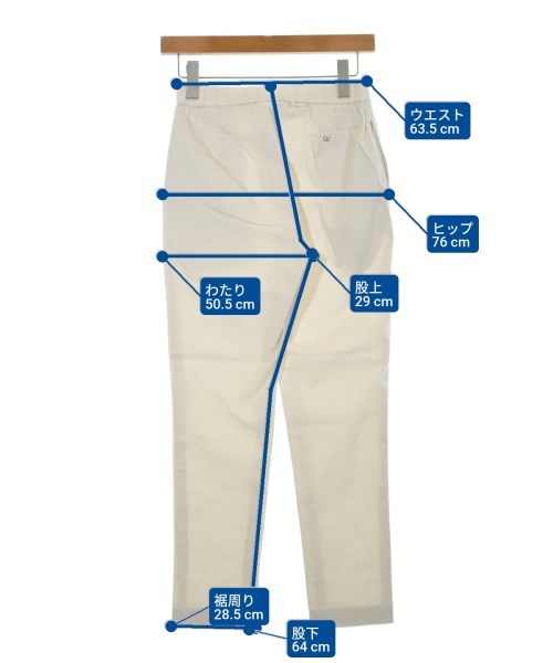 45R（フォーティーファイブアール）デニムパンツ 白 サイズ:-(S位) レディース/2200632792047