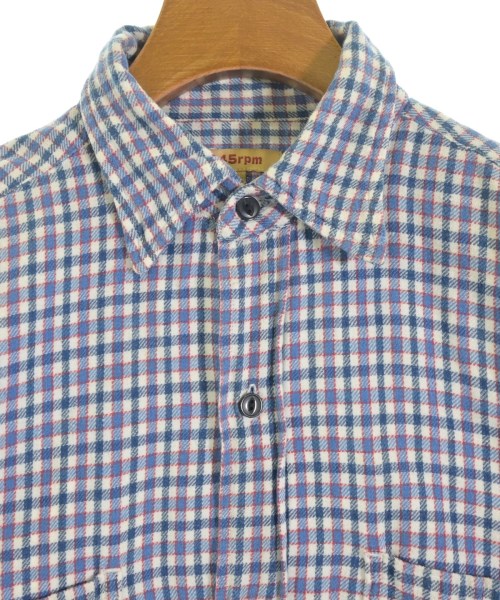 45R（フォーティーファイブアール）カジュアルシャツ 青 サイズ:3(L位) レディース/2200632801053