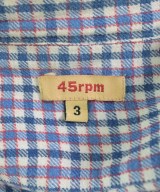 45R（フォーティーファイブアール）カジュアルシャツ 青 サイズ:3(L位) レディース/2200632801053