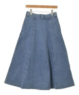 45R（フォーティーファイブアール）ひざ丈スカート 紺 サイズ:1(S位) レディース/2200633406011