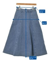 45R（フォーティーファイブアール）ひざ丈スカート 紺 サイズ:1(S位) レディース/2200633406011