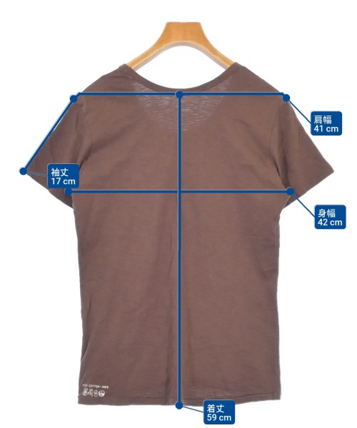 45R（フォーティーファイブアール）Tシャツ・カットソー 茶 サイズ:3(L位) レディース/2200606710169